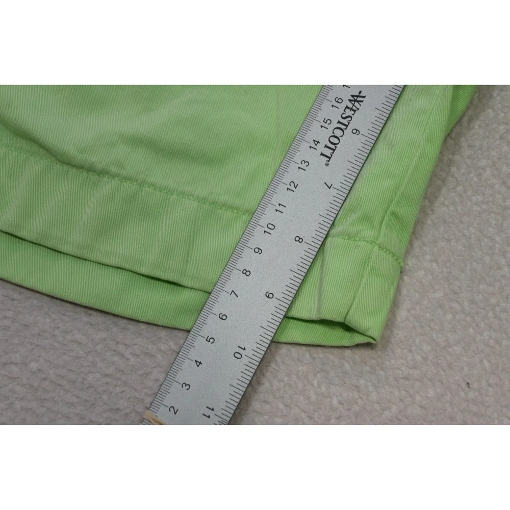 J.Crew Stanton Shorts Mens 32 Green Chino Cotton 9 Inch Inseam Excellent